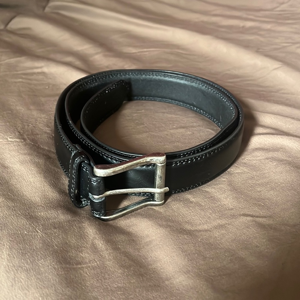 Dickies black leather belt